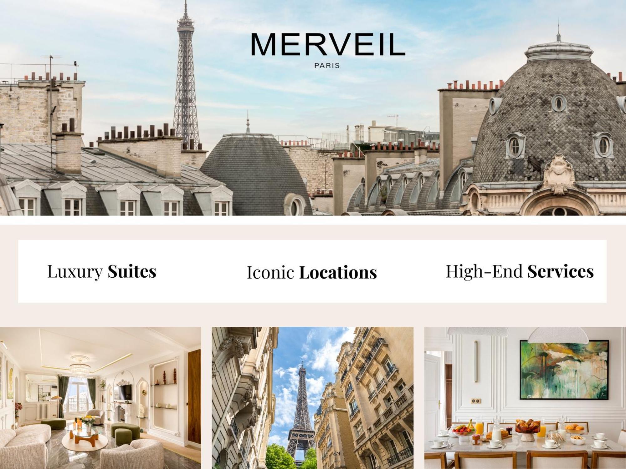 Luxury 2 Bedroom Duplex - Beautiful Monument View Paris